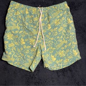 Tommy Bahama Yellow and Green Floral Board Shorts